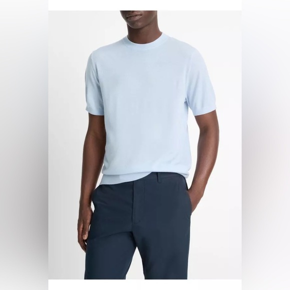 Vince Other - Vince Men's Featherweight Wool-Cashmere Short-Sleeve Crewneck Sweater